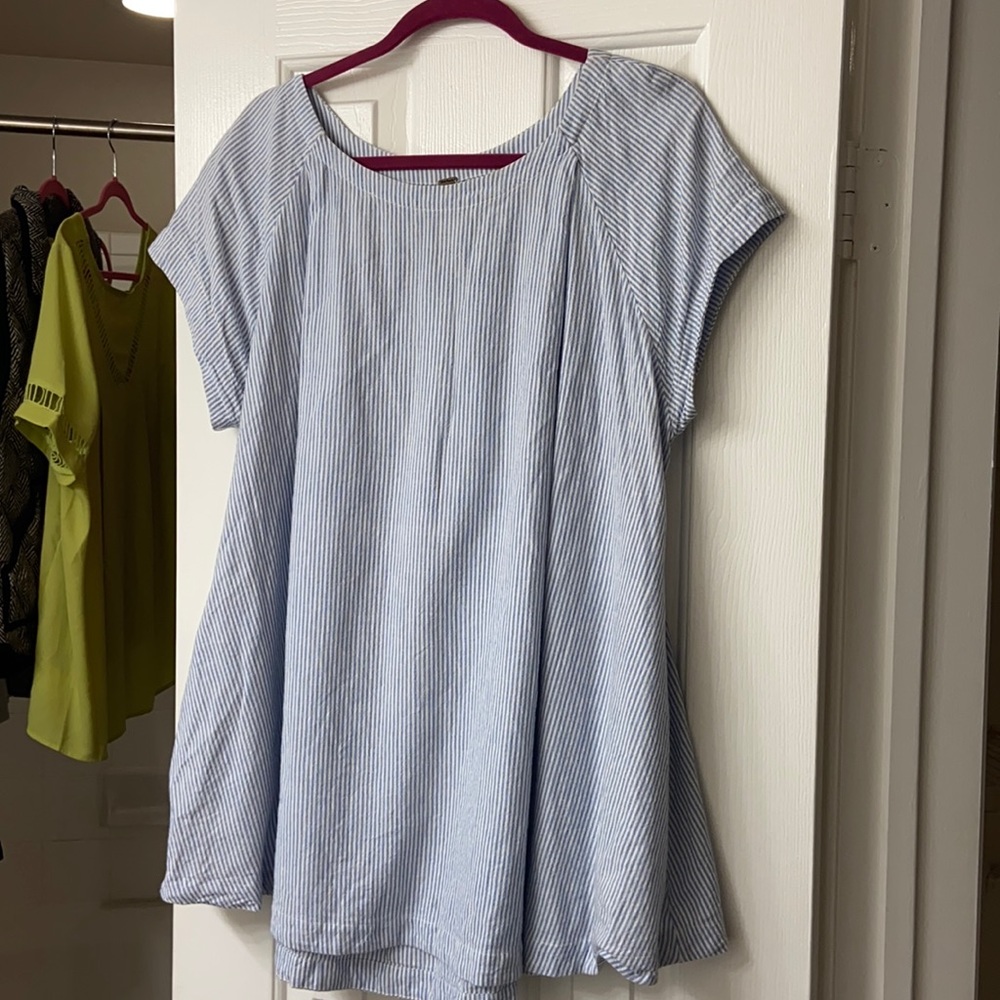 Free People Seersucker Tunic - Large